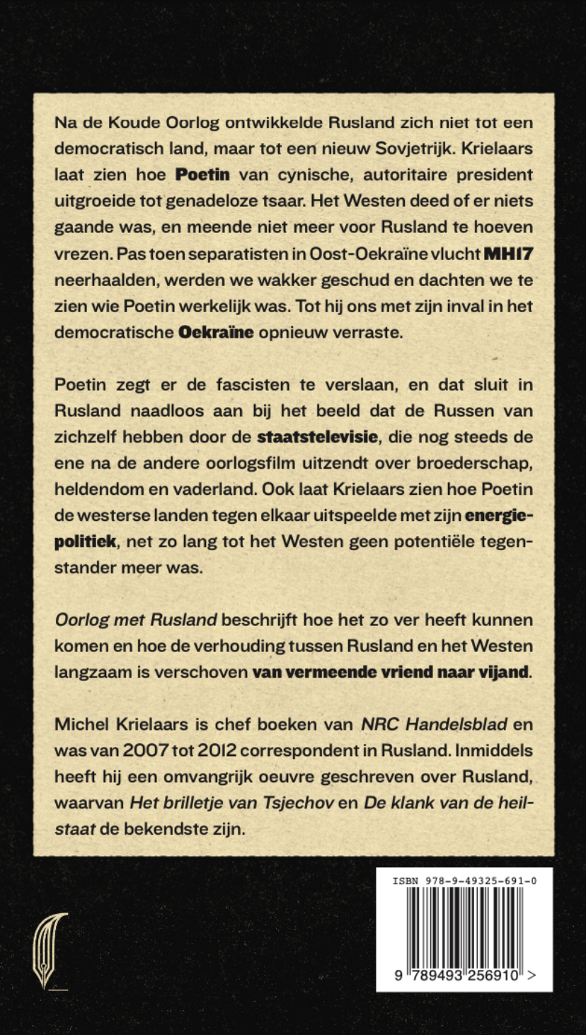 Achterkant van Oorlog met Rusland
