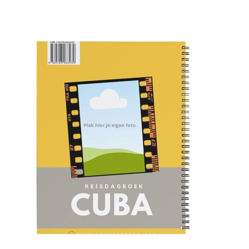 Achterkant van Reisdagboek Cuba