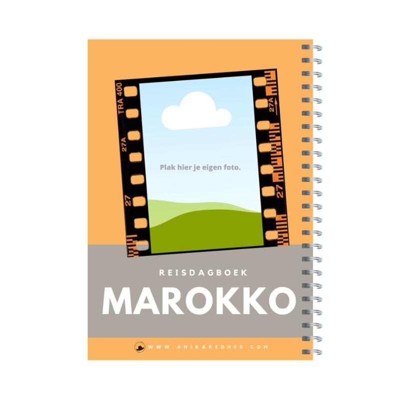 Achterkant van Reisdagboek Marokko