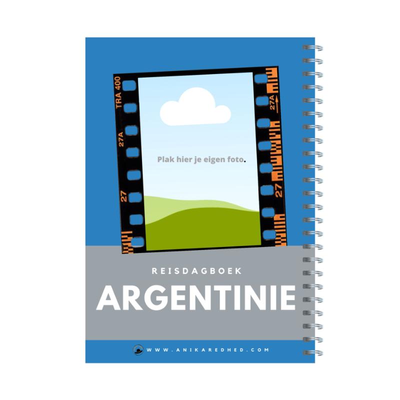 Achterkant van Reisdagboek Argentinië