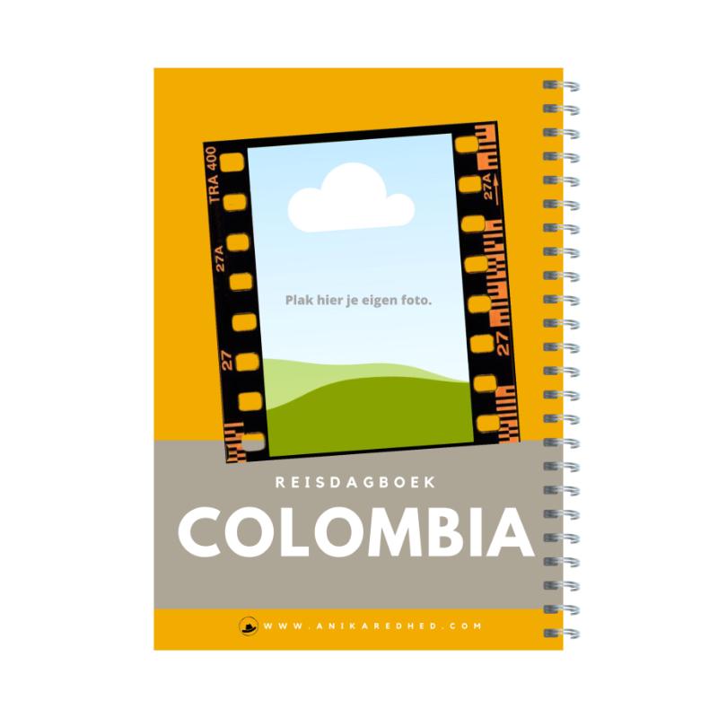 Achterkant van Reisdagboek Colombia