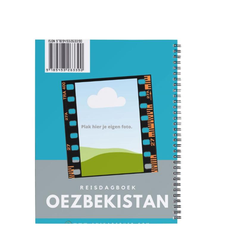 Achterkant van Reisdagboek Oezbekistan