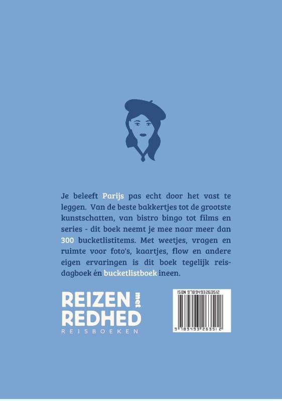 Achterkant van Bucketlist Parijs