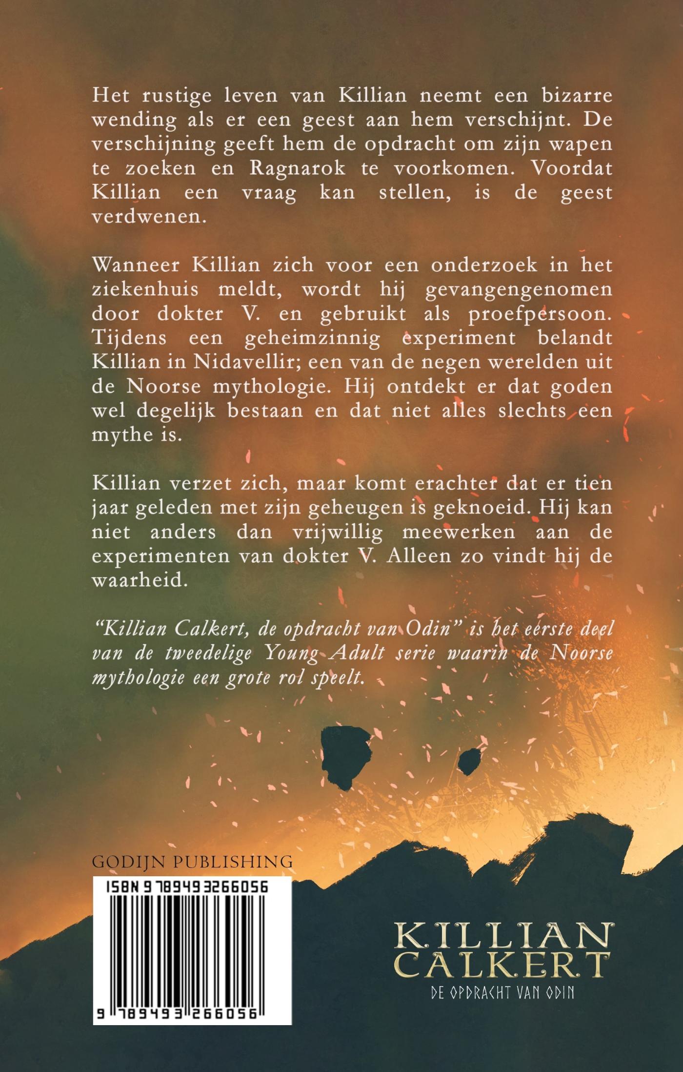 Achterkant van De opdracht van Odin