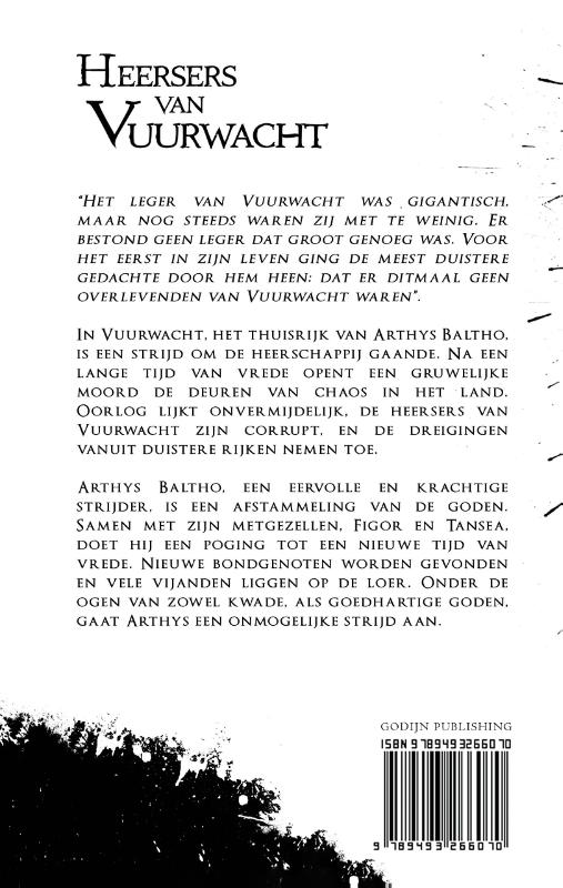 Achterkant van Heersers van Vuurwacht