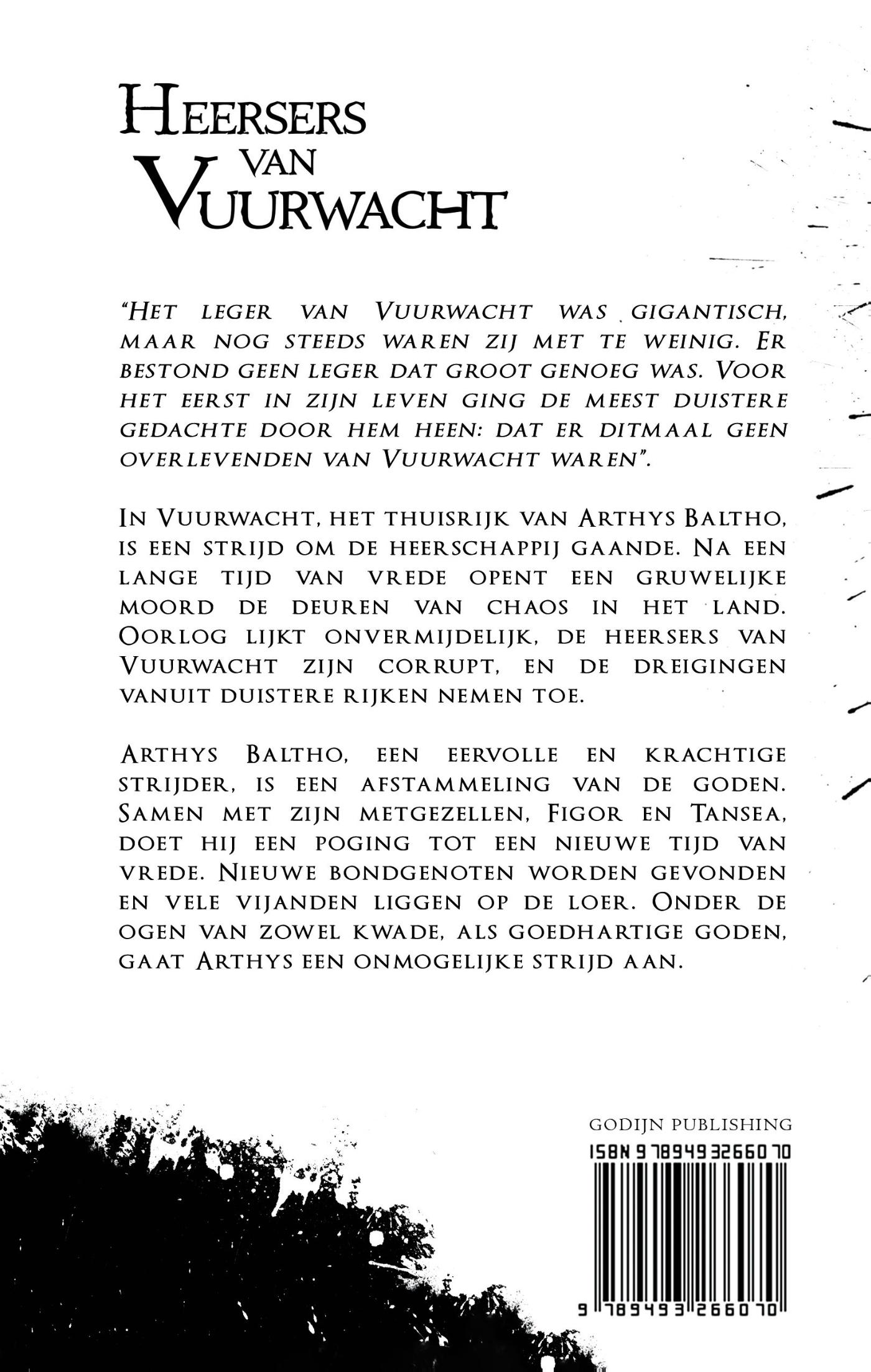 Achterkant van Heersers van Vuurwacht