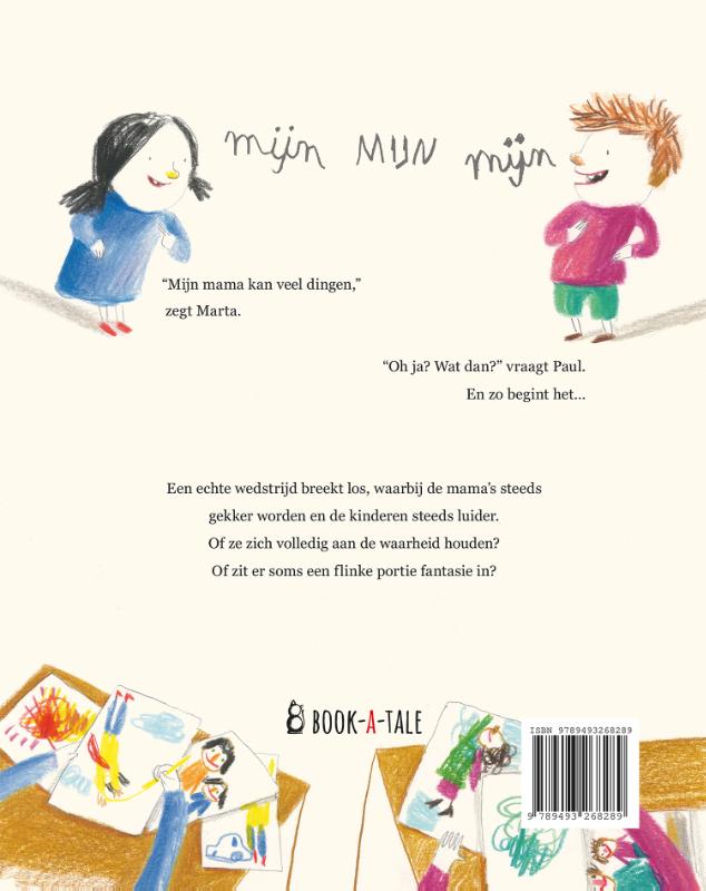 Achterkant van Mijn mama is een superheld