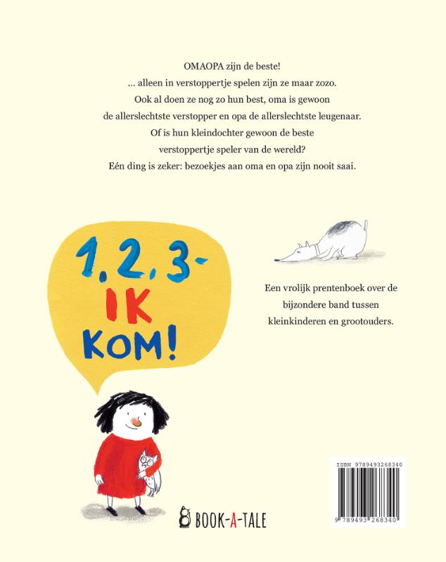 Achterkant van Omaopa ik kom