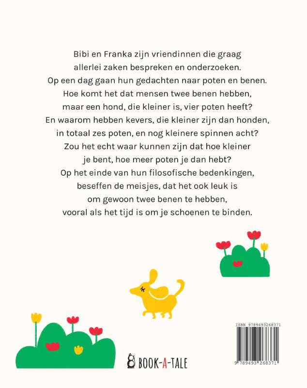 Achterkant van Twee filosoofjes over poten en benen