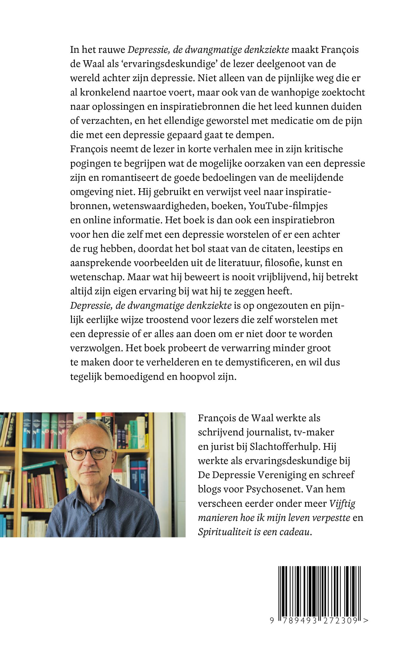 Achterkant van Depressie, de dwangmatige denkziekte