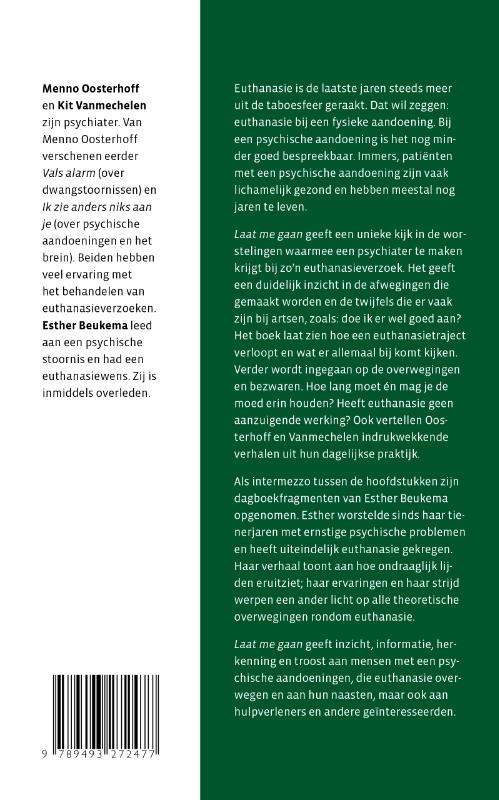 Achterkant van Laat me gaan