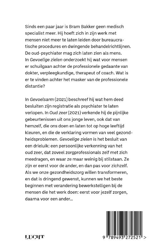 Achterkant van Gevoelige zielen