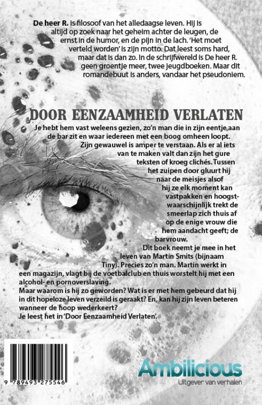 Achterkant van Door eenzaamheid verlaten