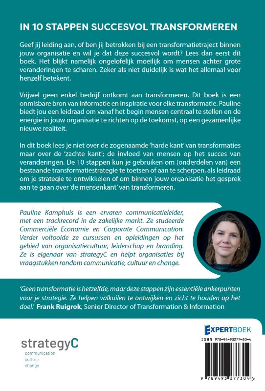 Achterkant van In 10 stappen succesvol transformeren