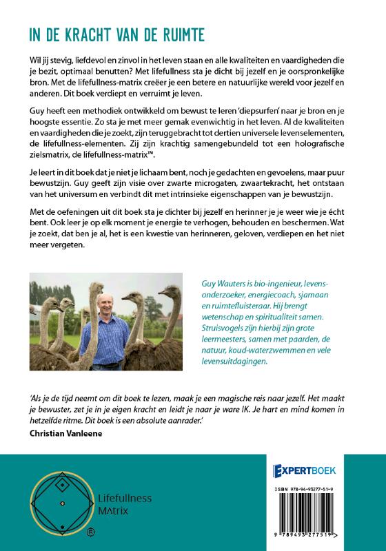 Achterkant van In de kracht van de ruimte