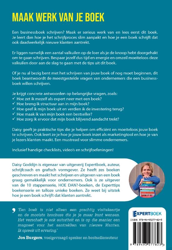 Achterkant van Maak werk van je boek