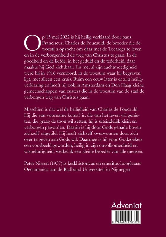 Achterkant van Charles de Foucauld