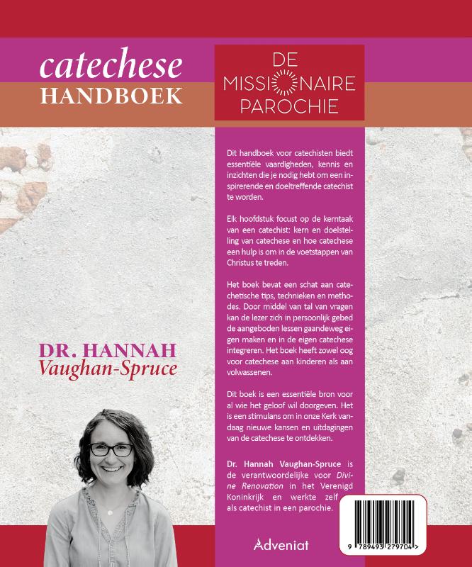 Achterkant van Catechese handboek missionaire parochie