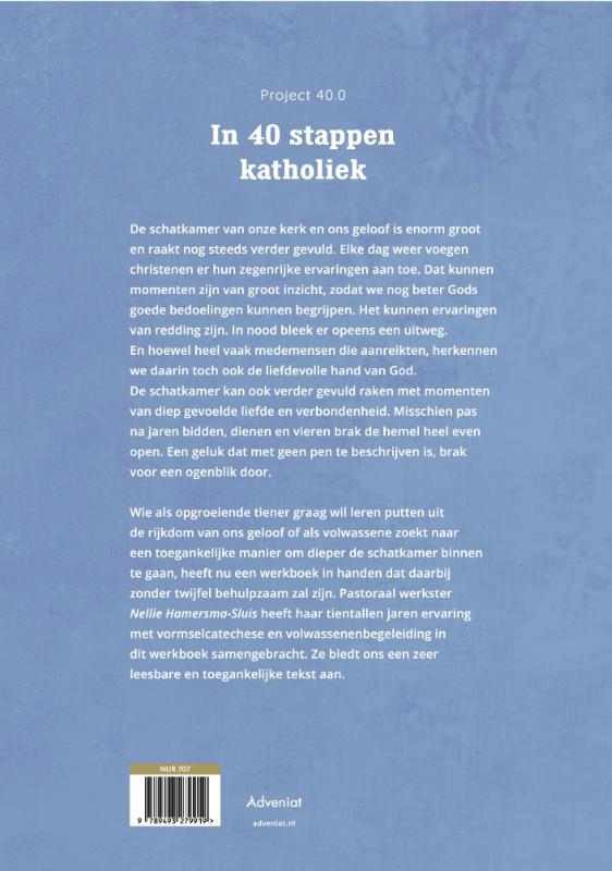Achterkant van In 40 stappen katholiek