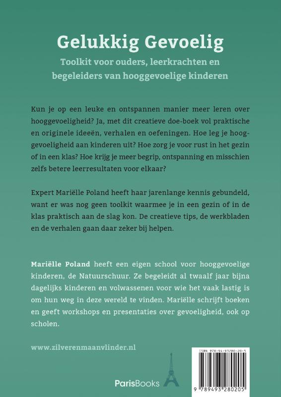 Achterkant van Gelukkig gevoelig