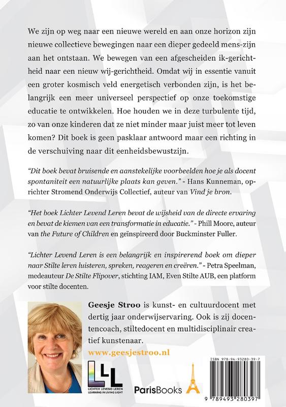 Achterkant van Lichter, levend, leren