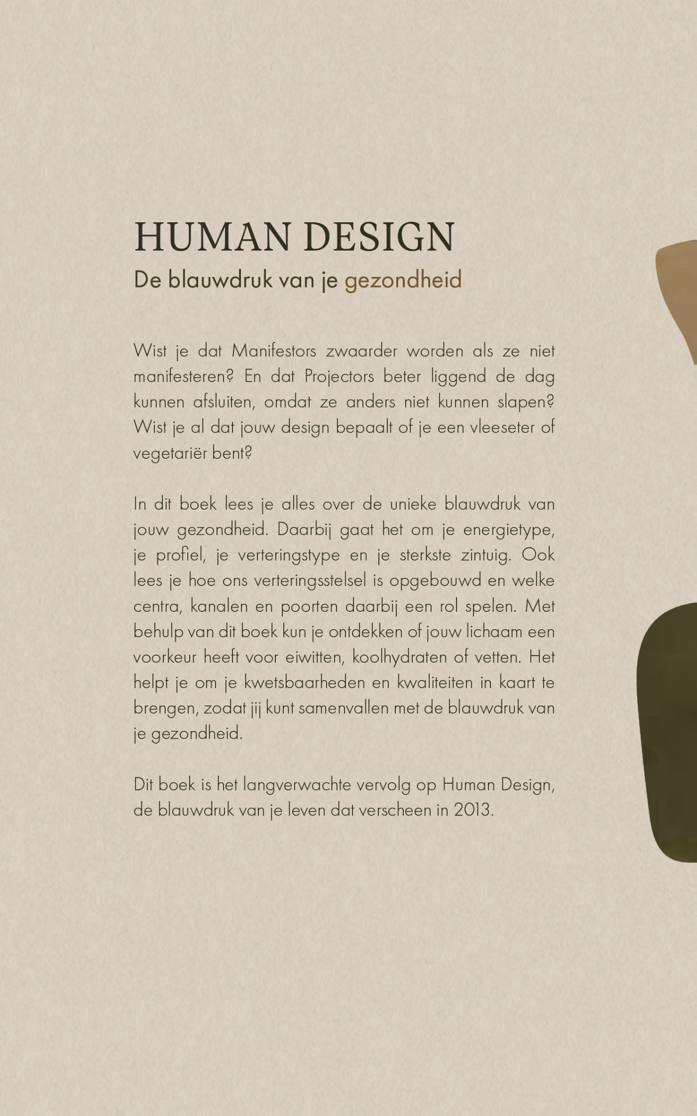 Achterkant van Human Design