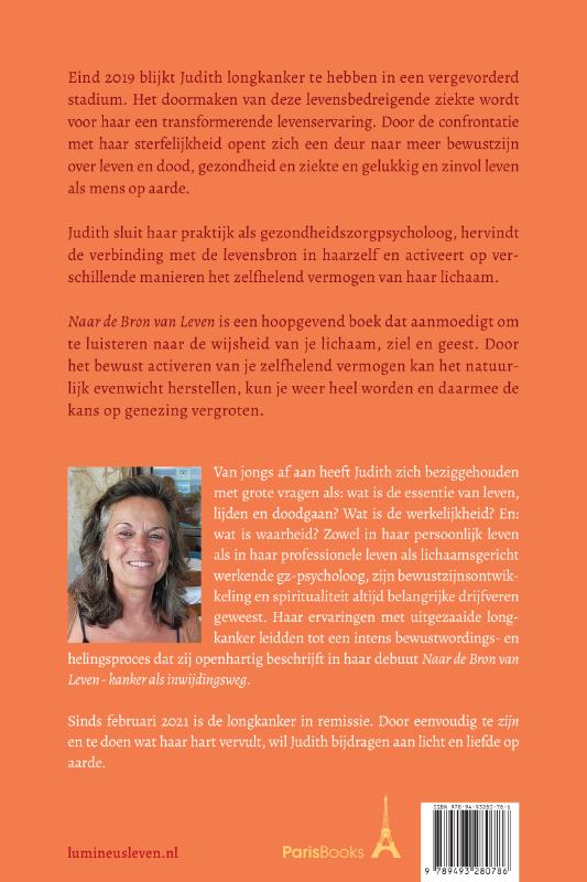 Achterkant van Naar de Bron van Leven