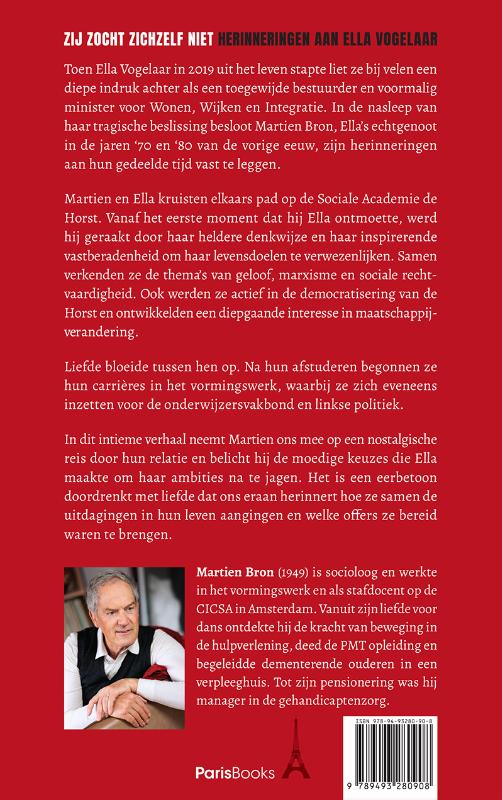 Achterkant van Zij zocht zichzelf niet