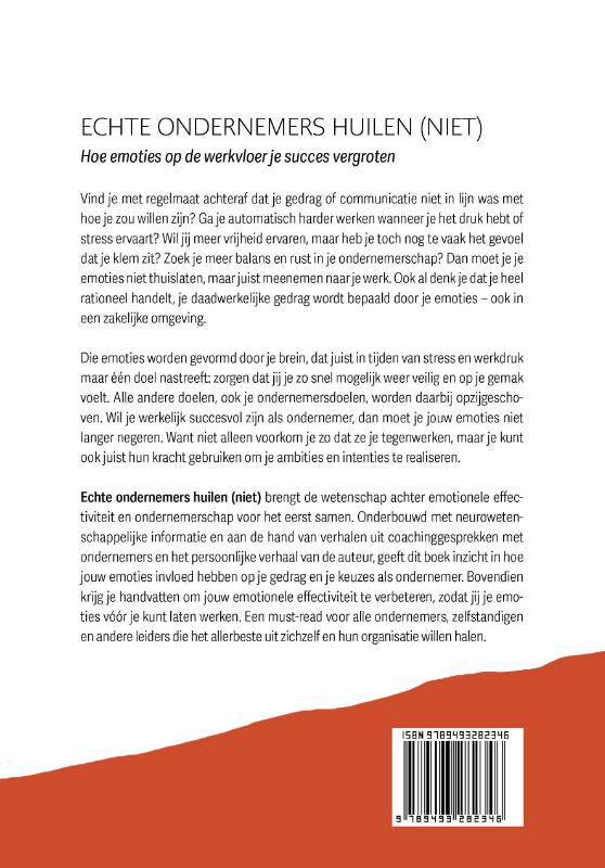 Achterkant van Echte ondernemers huilen (niet)