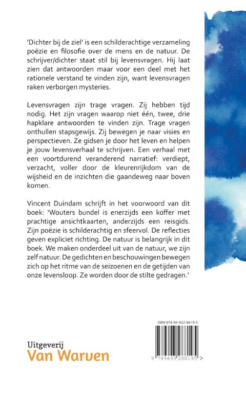 Achterkant van Dichter bij de ziel