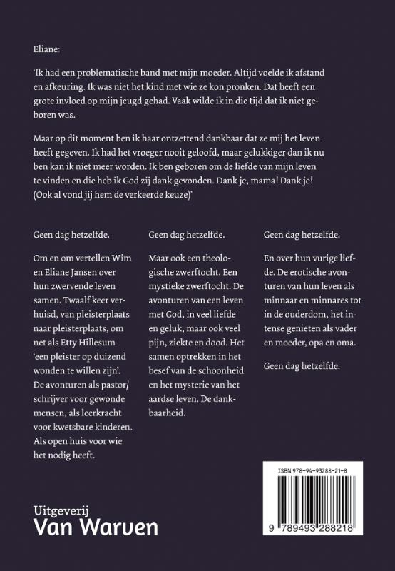 Achterkant van Twee zwervers verliefd