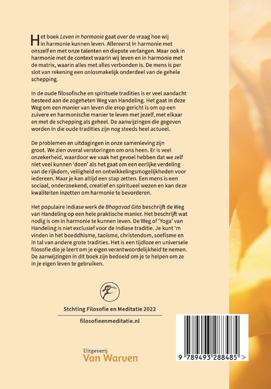Achterkant van Leven in harmonie