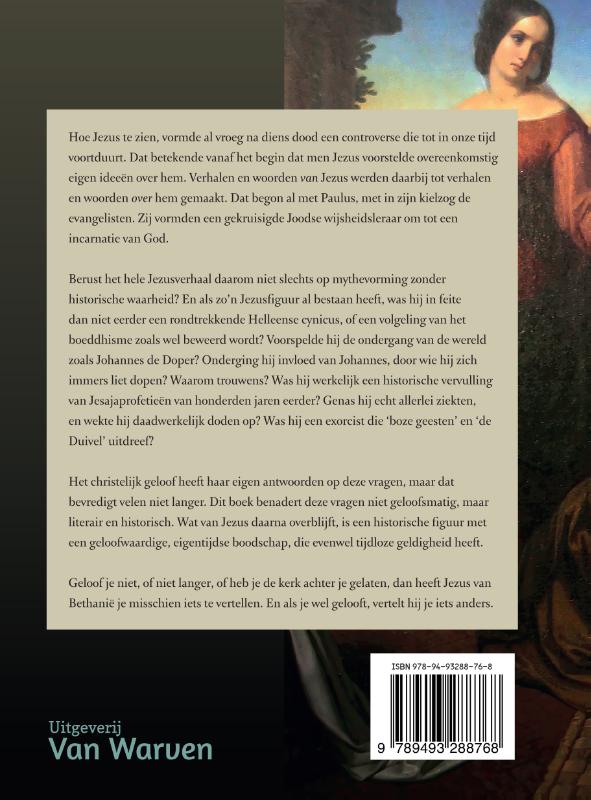 Achterkant van Jezus van Bethanië