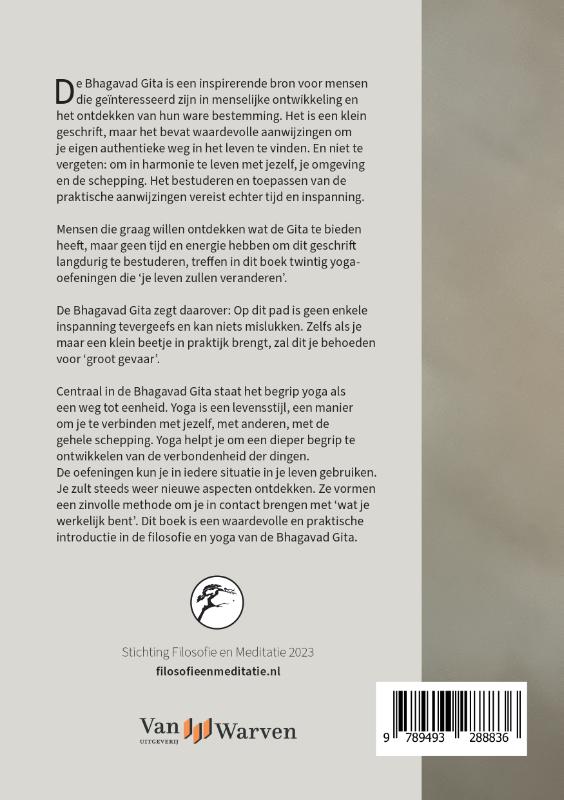 Achterkant van Yoga in de Bhagavad Gita