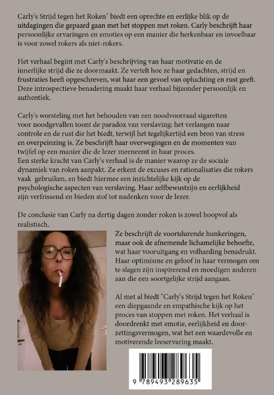 Achterkant van De hel van het stoppen met roken!!