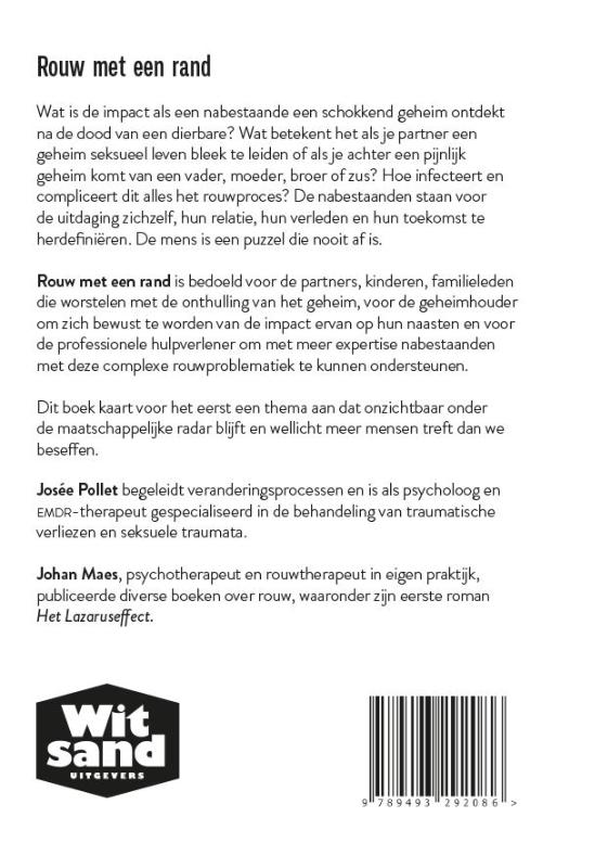 Achterkant van Rouw met een rand