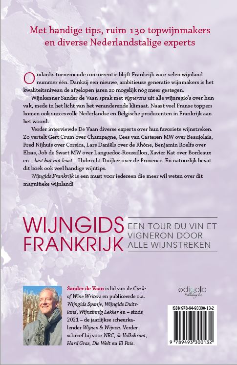 Achterkant van Wijngids Frankrijk