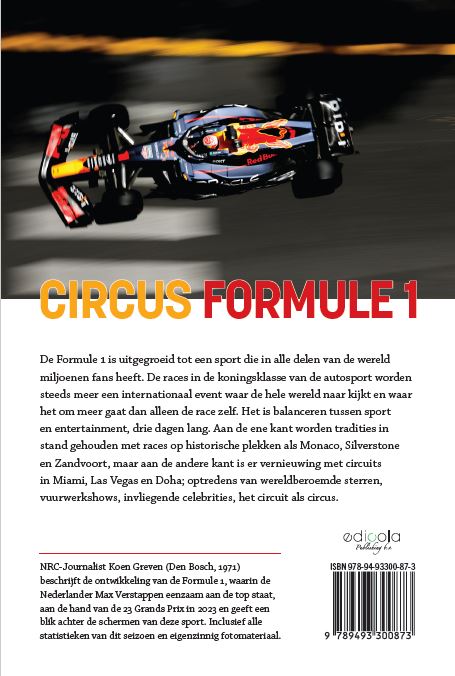 Achterkant van Circus Formule 1