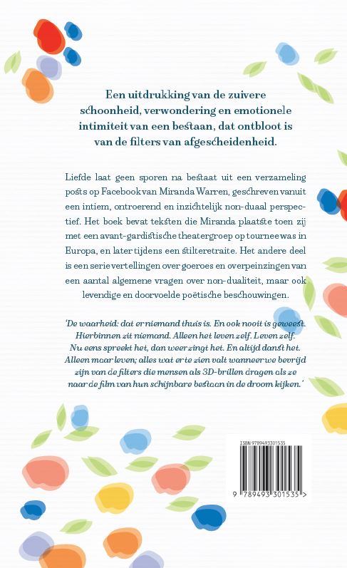 Achterkant van Liefde laat geen sporen na