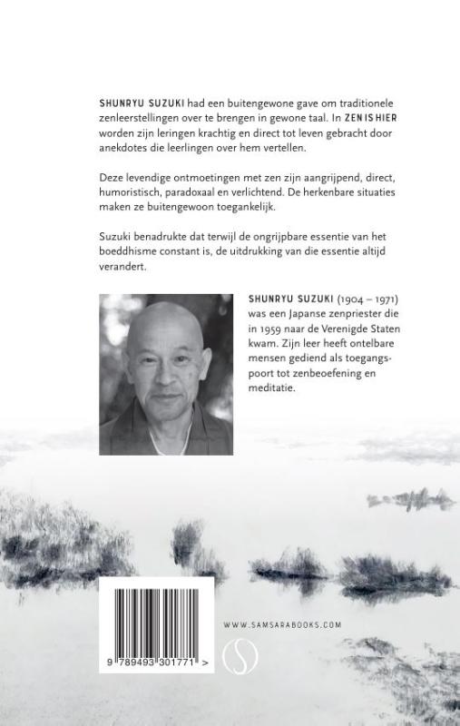 Achterkant van Zen is hier
