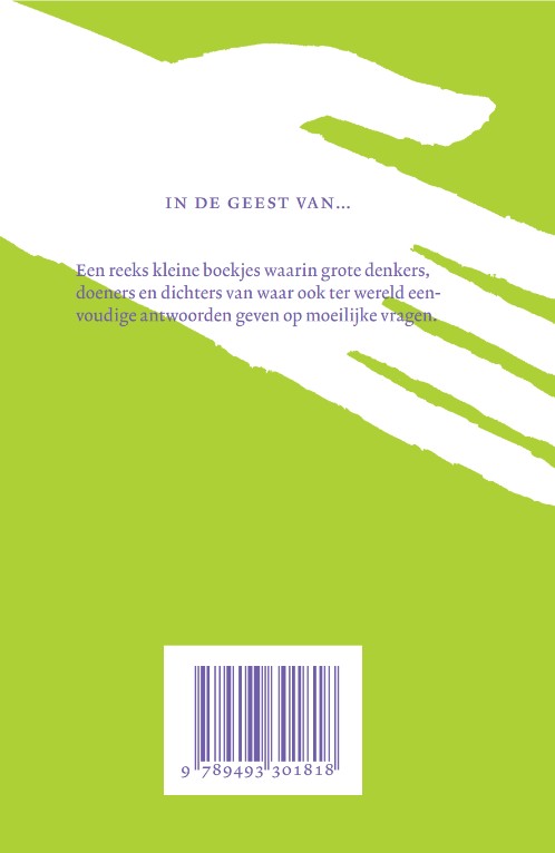 Achterkant van In de geest van Nelson Mandela