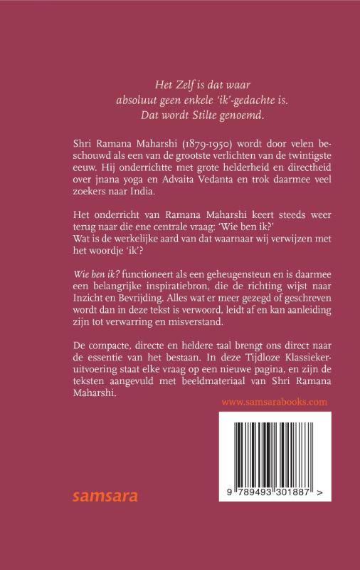 Achterkant van Wie ben ik?