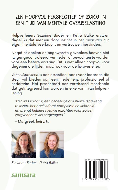 Achterkant van Vanzelfsprekend