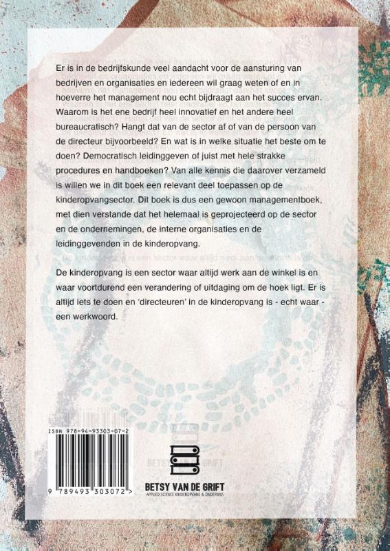 Achterkant van Het Managementboek voor de Kinderopvang