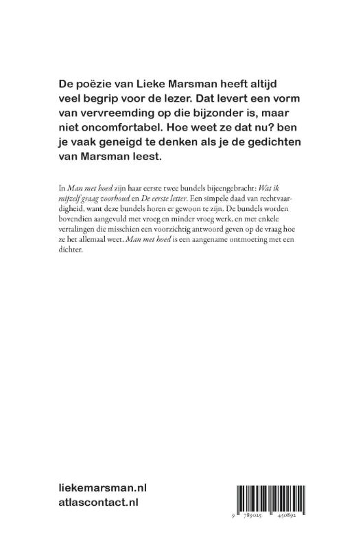 Achterkant van Man met hoed