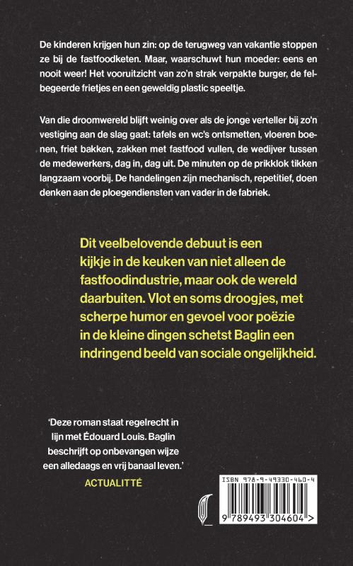 Achterkant van Werken voor de kost