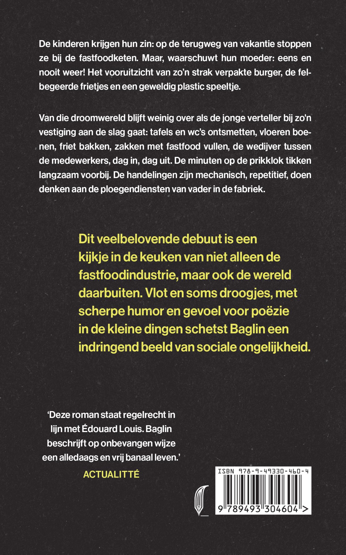 Achterkant van Werken voor de kost