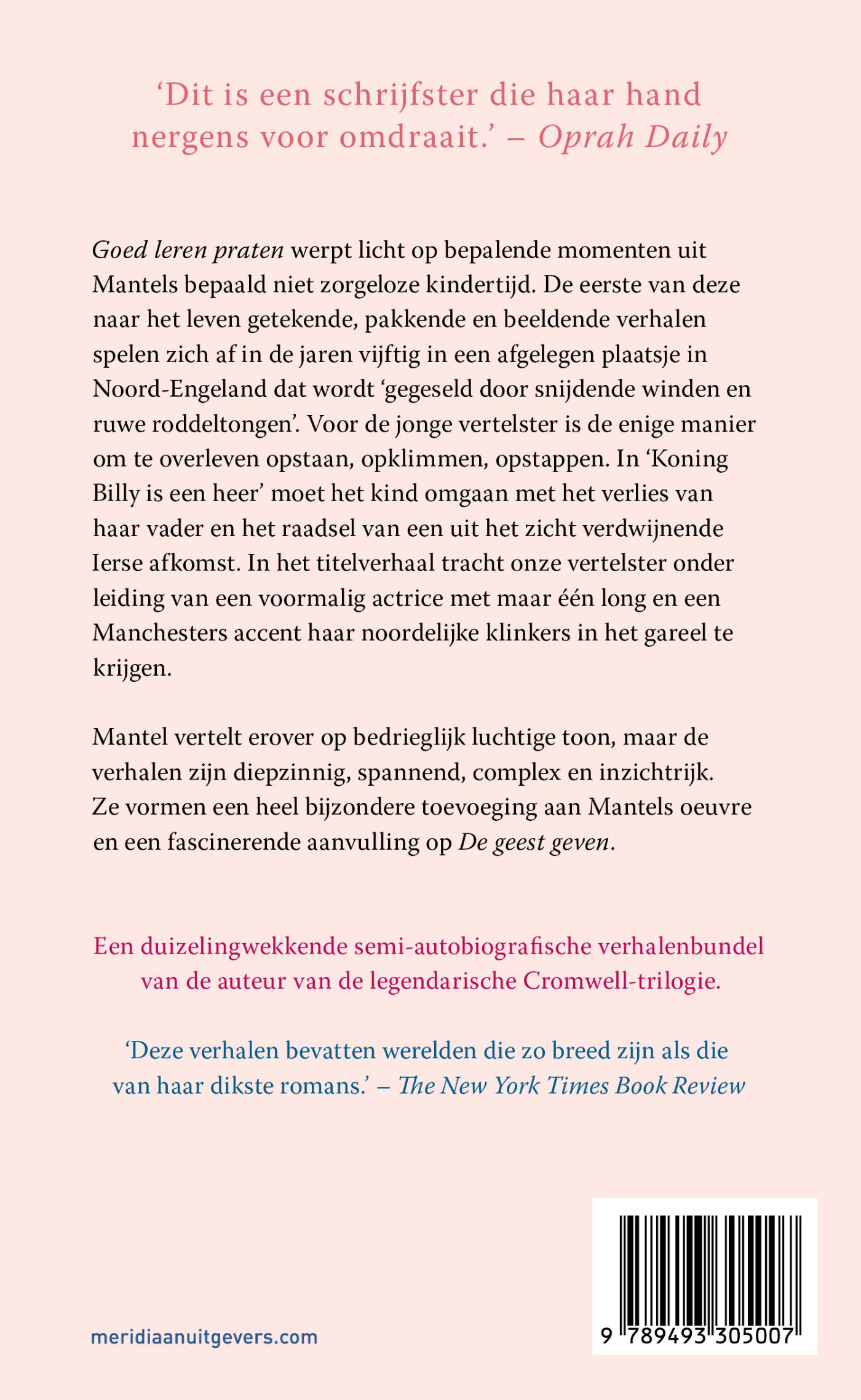 Achterkant van Goed leren praten