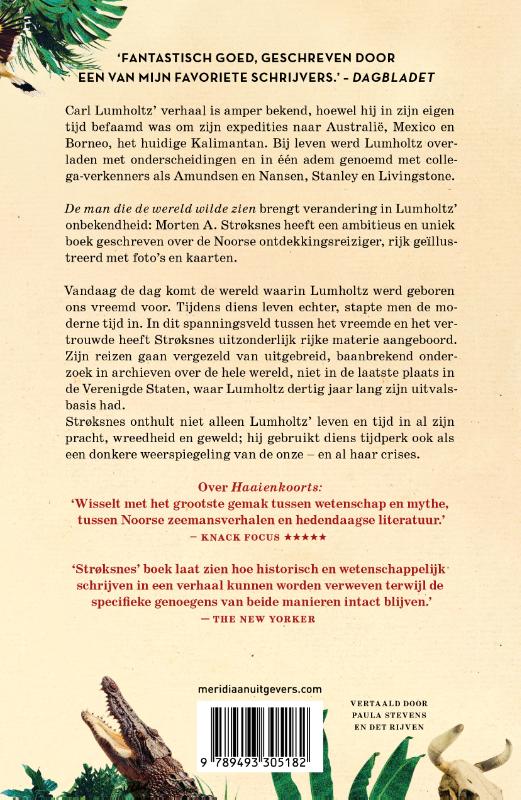 Achterkant van De man die de wereld wilde zien