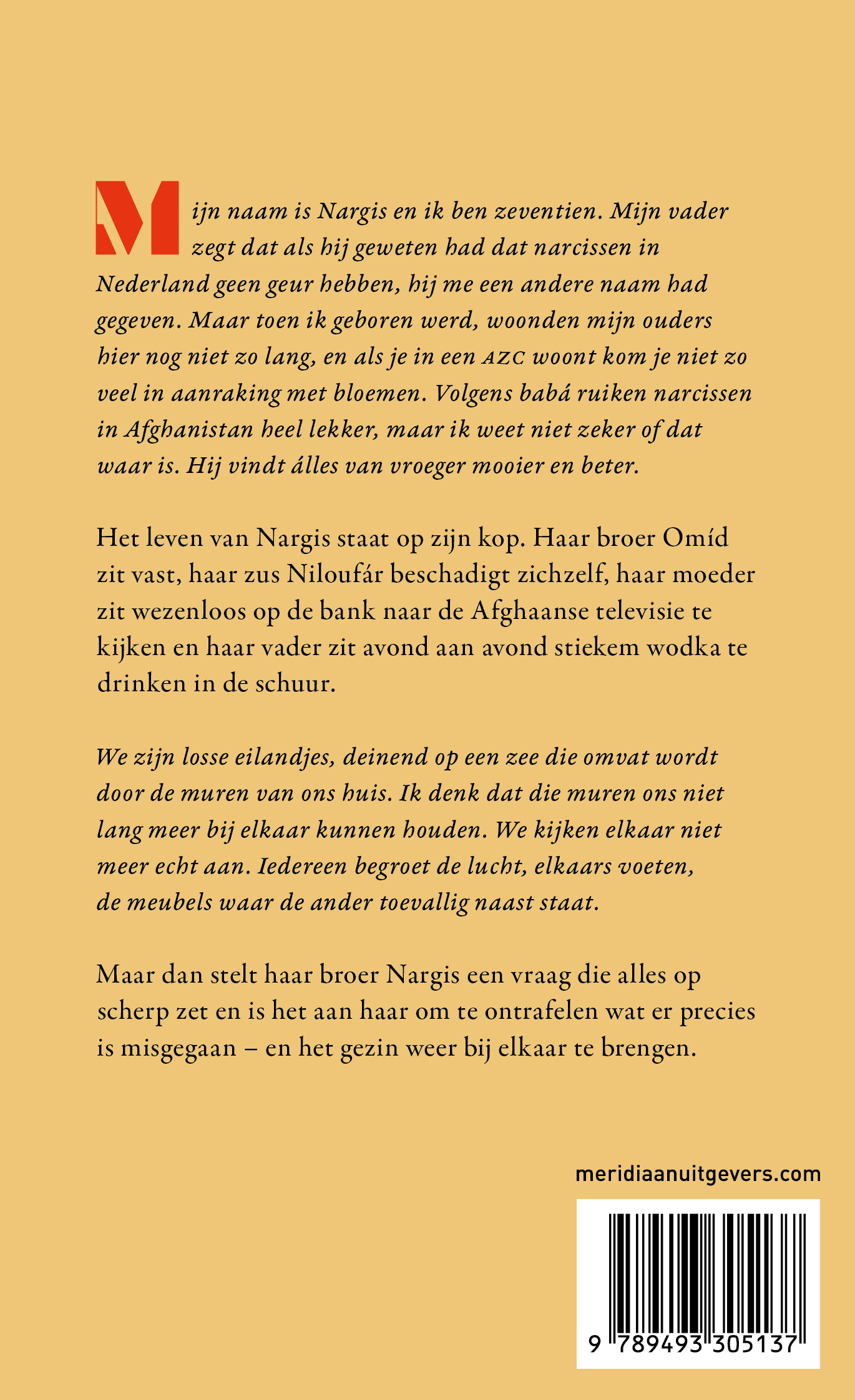Achterkant van Nargis